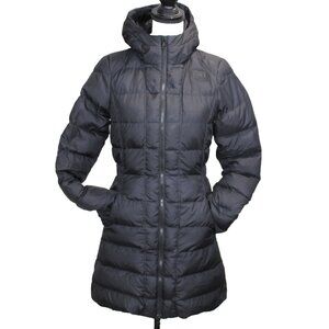 The North Face Women's Down Puffer Long Jacket XS Black 550 Fill Parka Warm